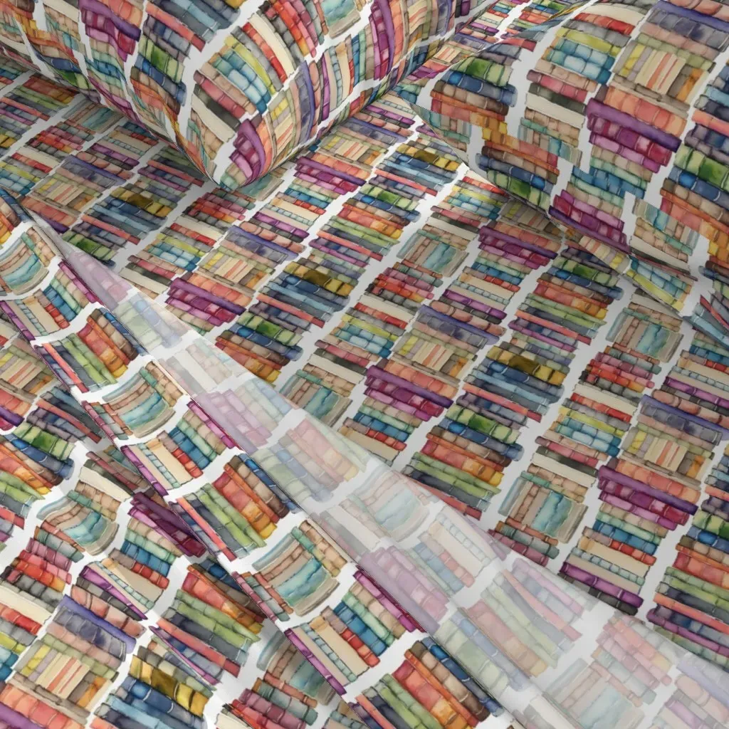 Book Stack 2 Twin Sheet Set - Watercolor Multi alternate view