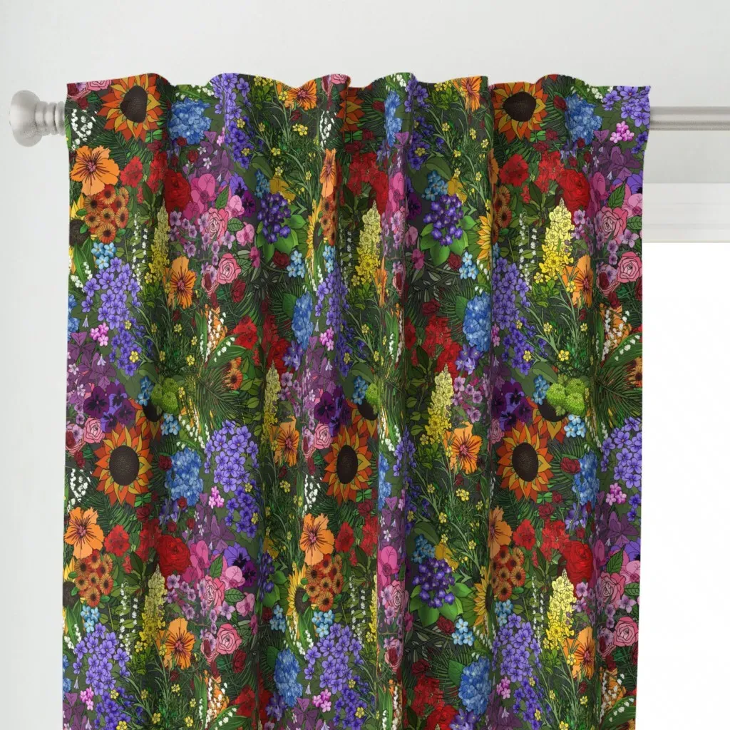 Botanic Garden Curtain Panel - Yellow alternate view