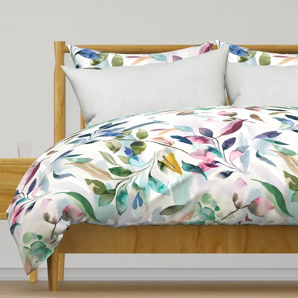 Botanical Grandmillennial Duvet Cover - Teal product
