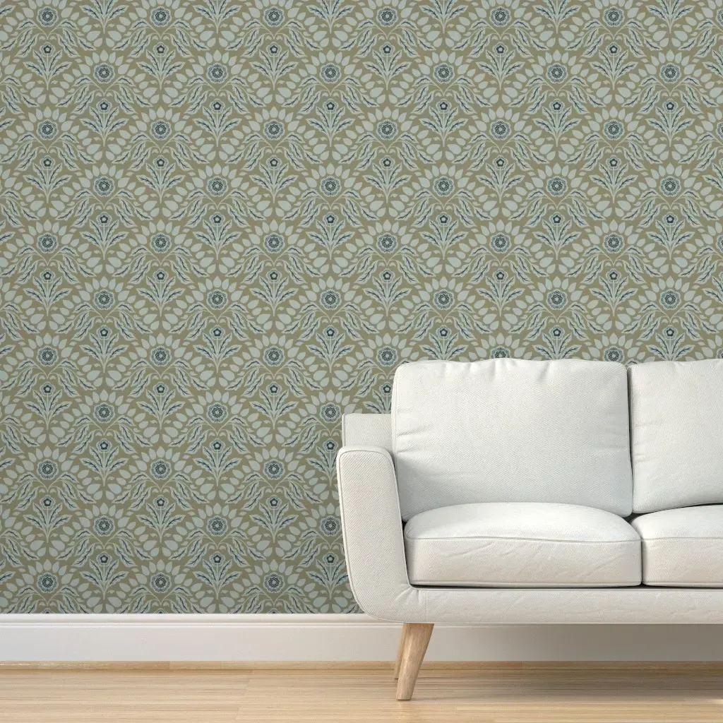 Botanical Reverie Peel and Stick Wallpaper - Sage Green product