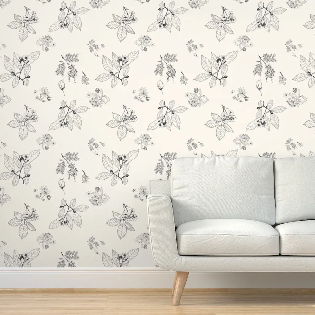 Botanicals Costa Rica Peel and Stick Wallpaper - Gray product