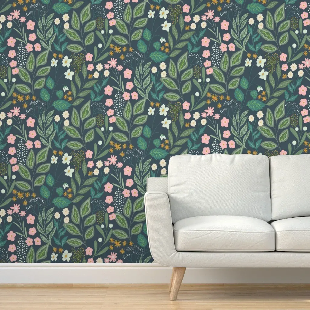 Botany Garden Peel and Stick Wallpaper - Green product