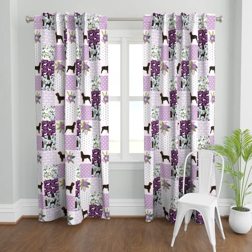 Boykin Spaniel Pet Quilt Curtain Panel - Lavender product