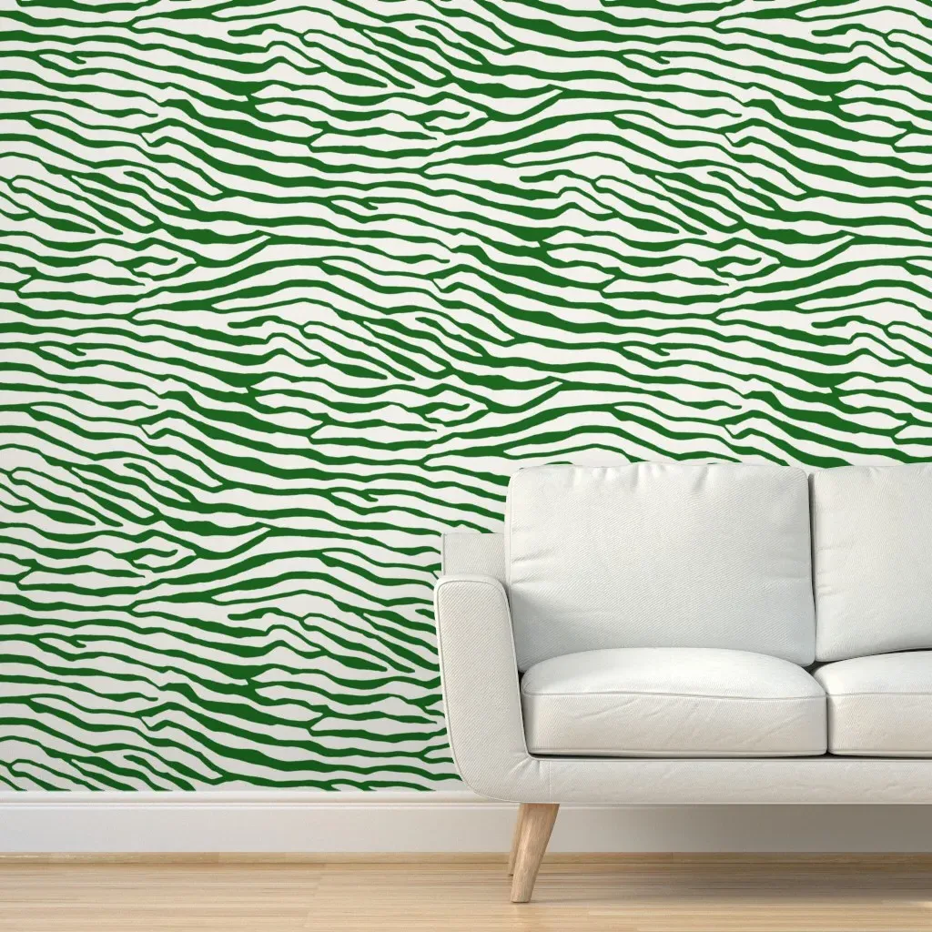 Brackenbury Beach Large Scale Peel and Stick Wallpaper - Emerald Green product