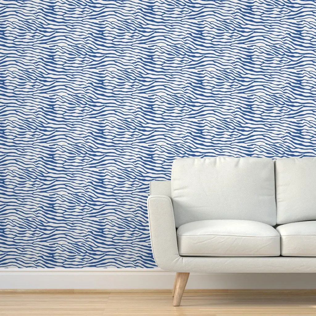 Brackenbury Beach Peel and Stick Wallpaper - Cobalt product