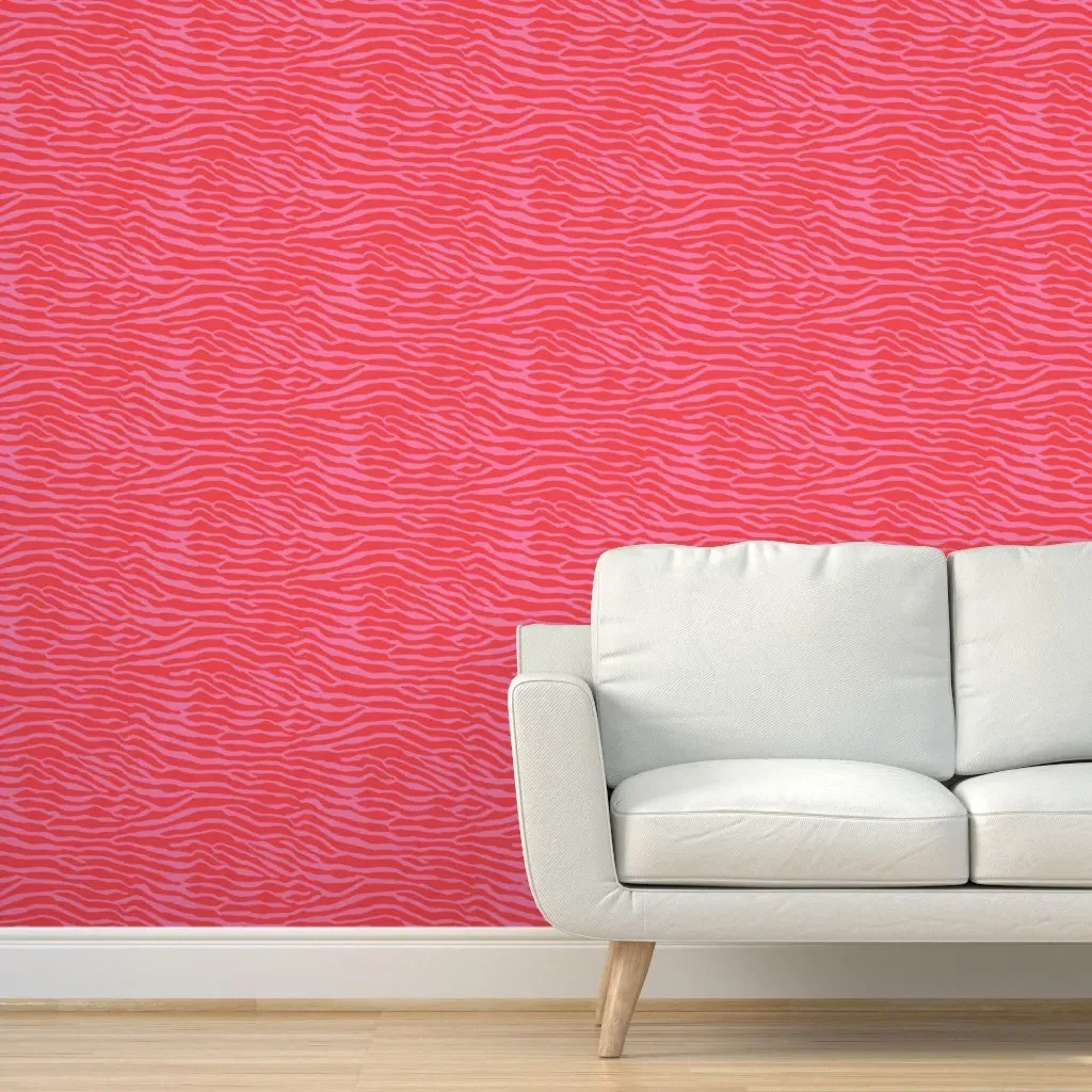 Brackenbury Beach Peel and Stick Wallpaper - Pink, Red product