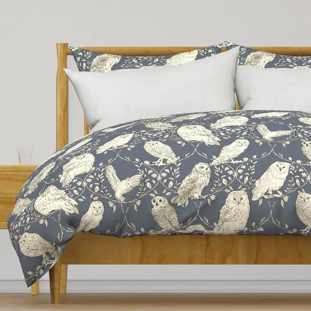 Branches And Vines Woodland Duvet Cover - Cream product