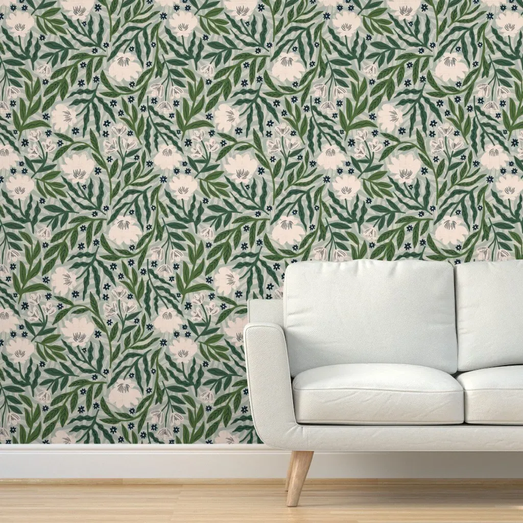 Braxton Peel and Stick Wallpaper - French Blue Grey product