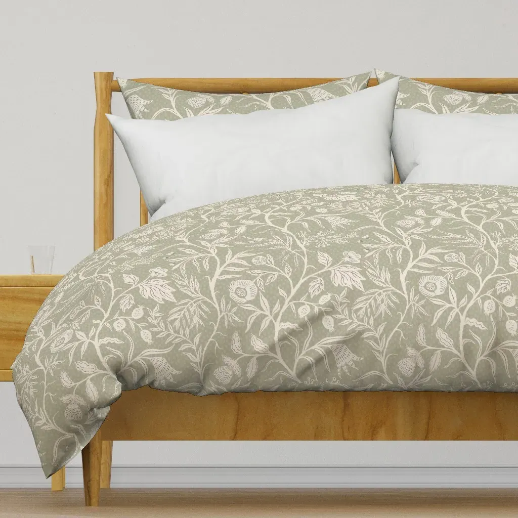 Brenna 2.0 Pea Duvet Cover - Sage Green product