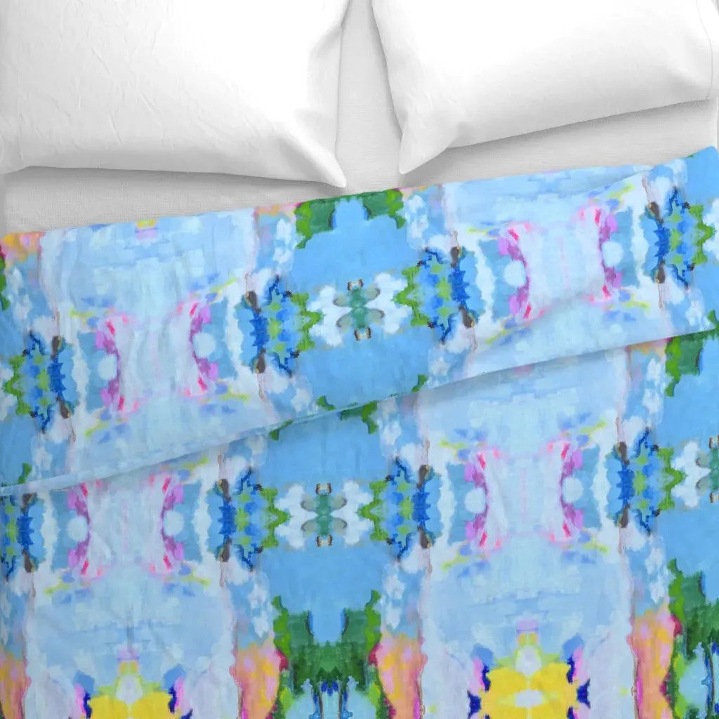 Bright Summer Sky Duvet Cover - Blue alternate view