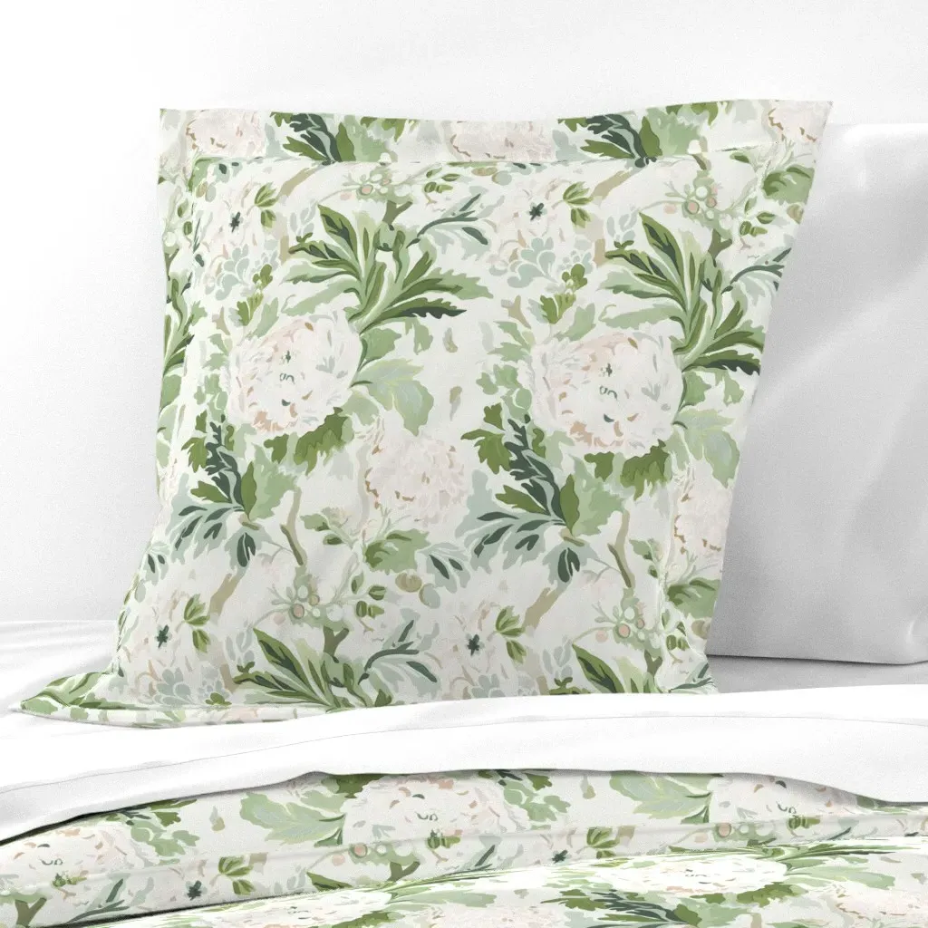 British Enigma Dark Celerie Euro Pillow Sham - Green product