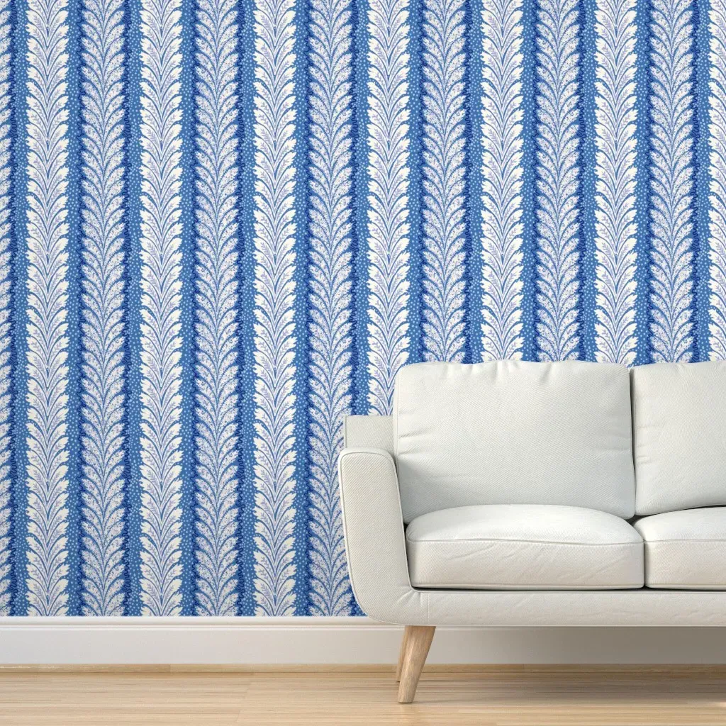British Feather Peel and Stick Wallpaper - White product