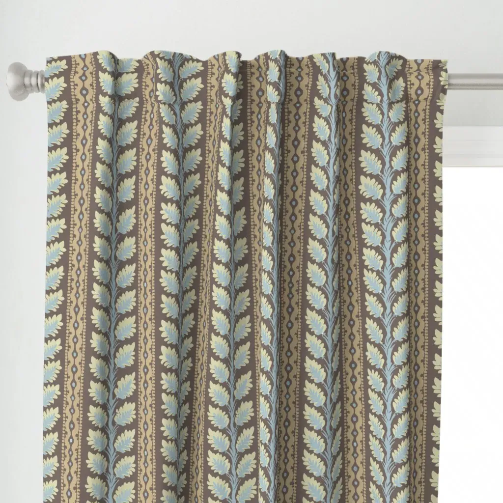 Brittany On Cocoa Curtain Panel - Taupe alternate view