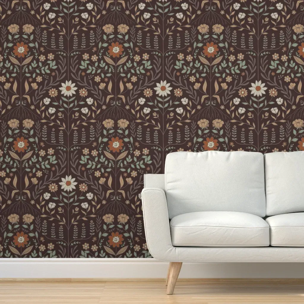Brittany Ta Da Interiors Designer Tweaks Peel and Stick Wallpaper - Brown product