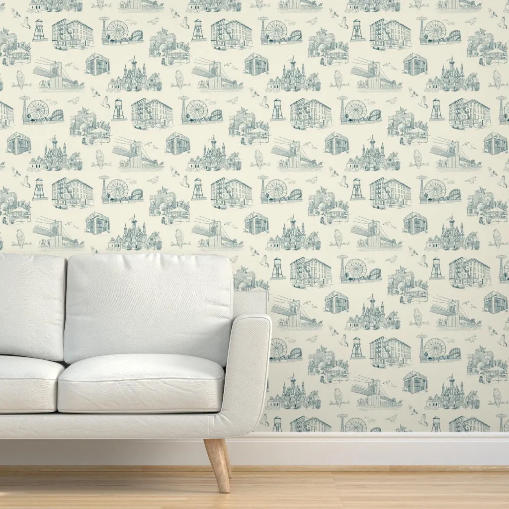 Brooklyn Toile Peel and Stick Wallpaper - Bone White product