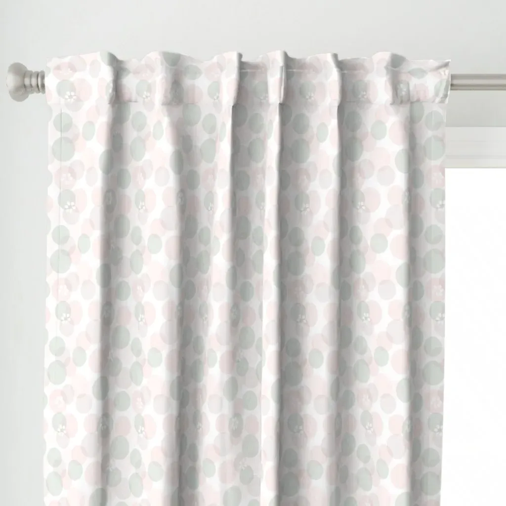 Bubble Dots Dainty Curtain Panel - Pale Pink alternate view