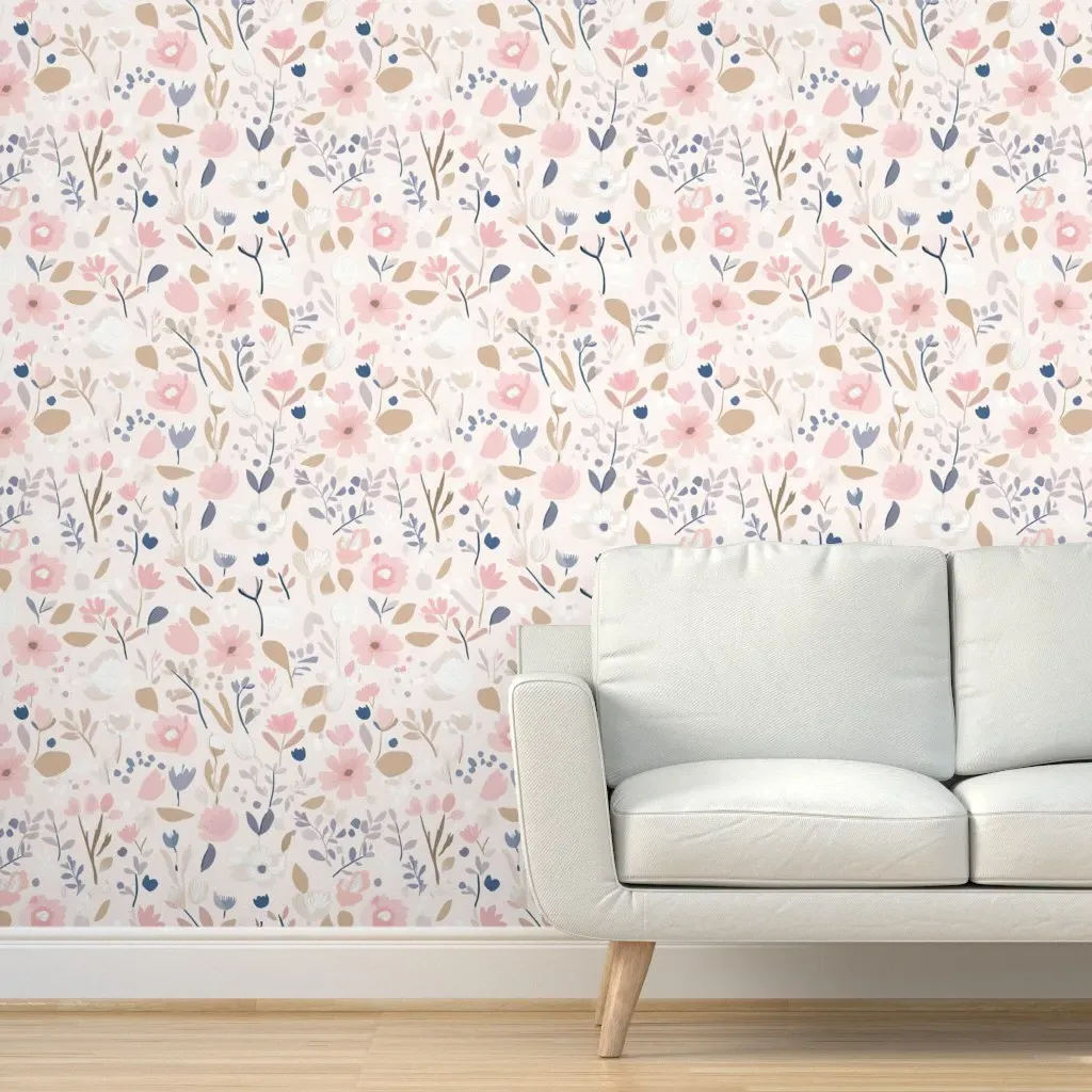 Bubblegum Cosmos Grande Peel and Stick Wallpaper - Pink product