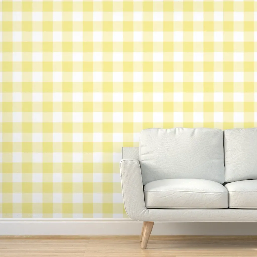 Buffalo Check Gingham Peel and Stick Wallpaper - Yellow product