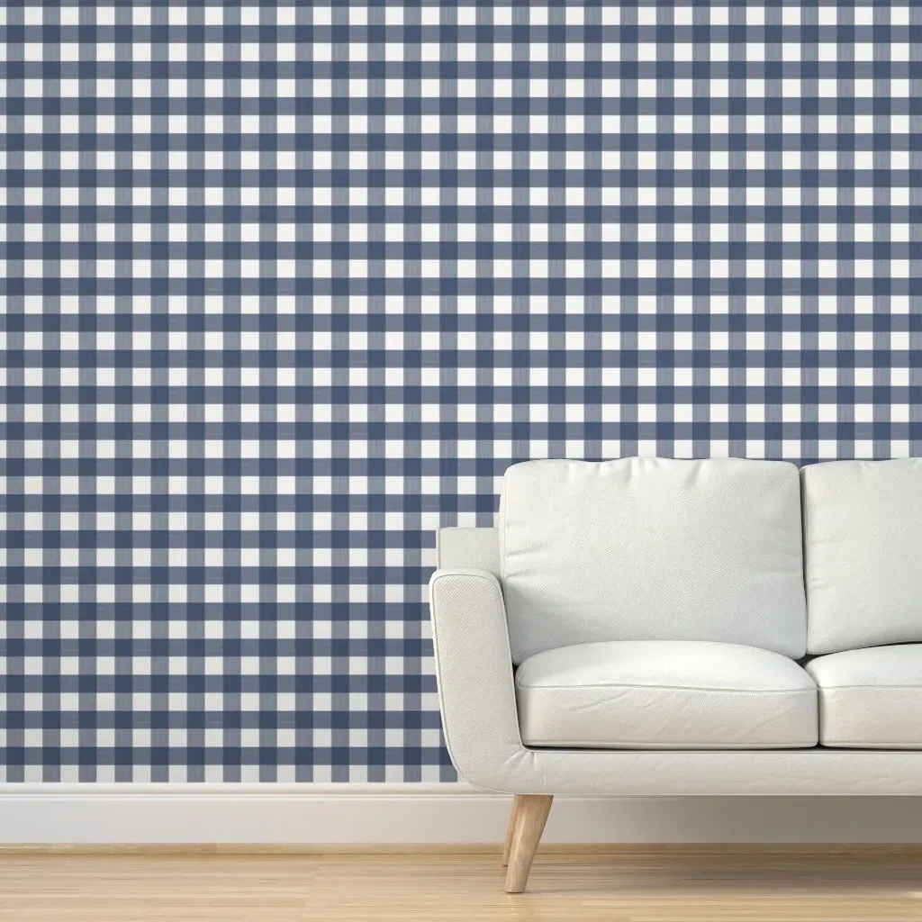 Buffalo Plaid Peel and Stick Wallpaper - Indigo product