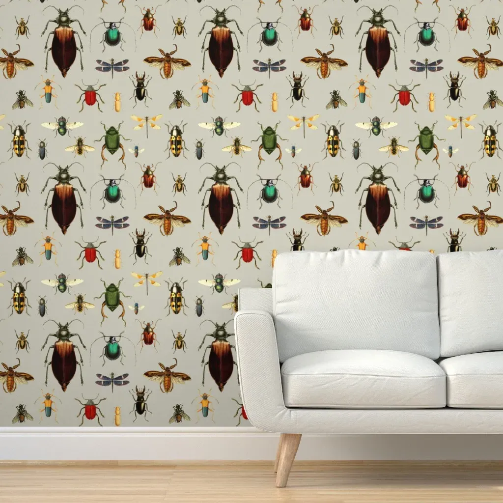 Bugs Collection Vintage Peel and Stick Wallpaper - Tan product
