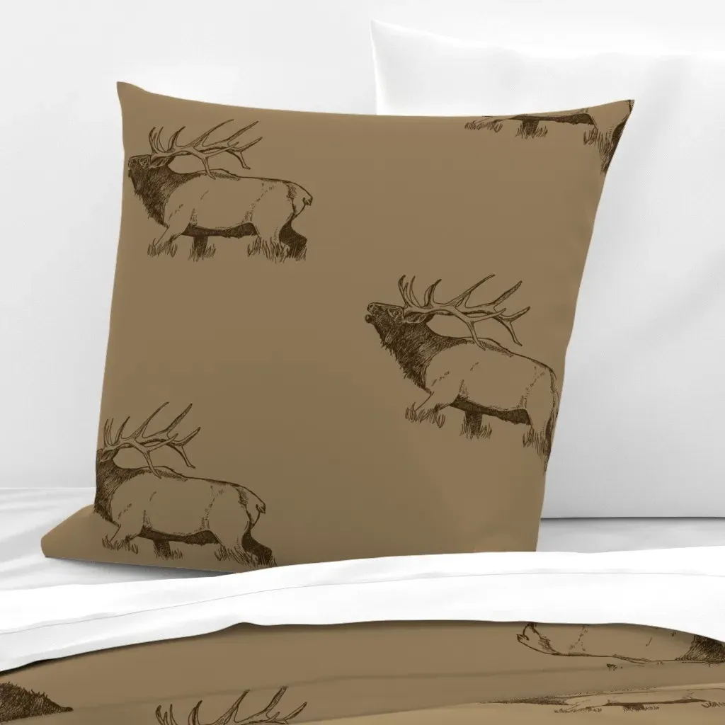 Bull Elk Euro Pillow Sham - Brown product