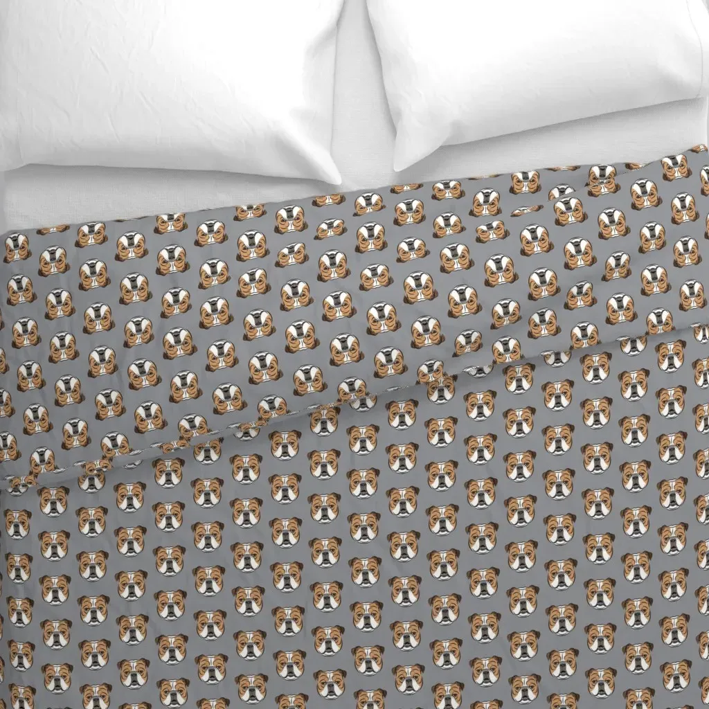 Bulldogs English Duvet Cover - Light Brown alternate view
