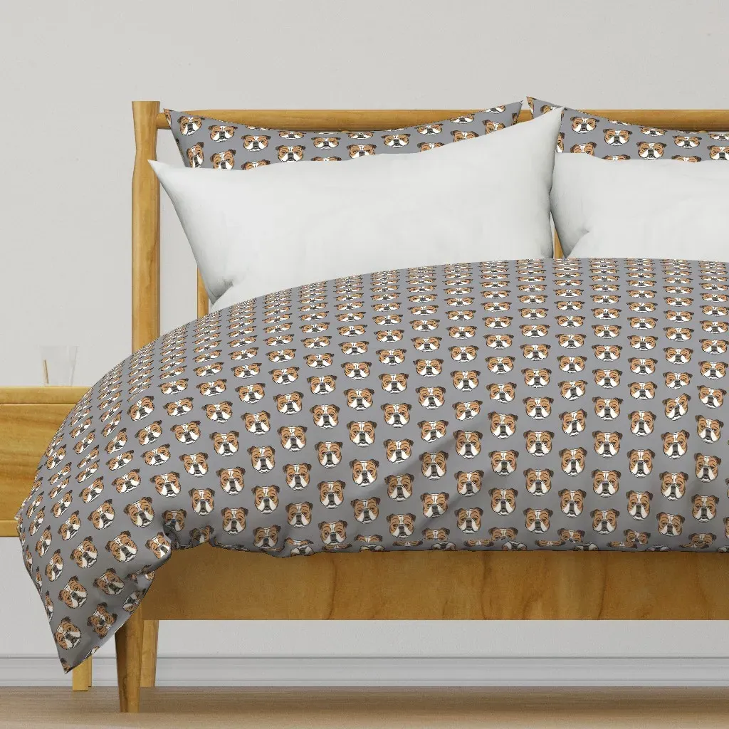 Bulldogs English Duvet Cover - Light Brown product