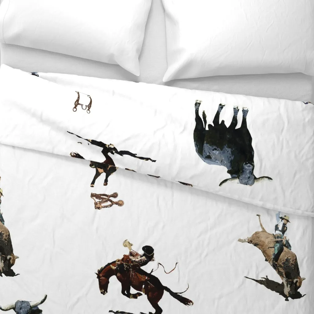 Bulls & Broncs 2 Duvet Cover - Brown alternate view