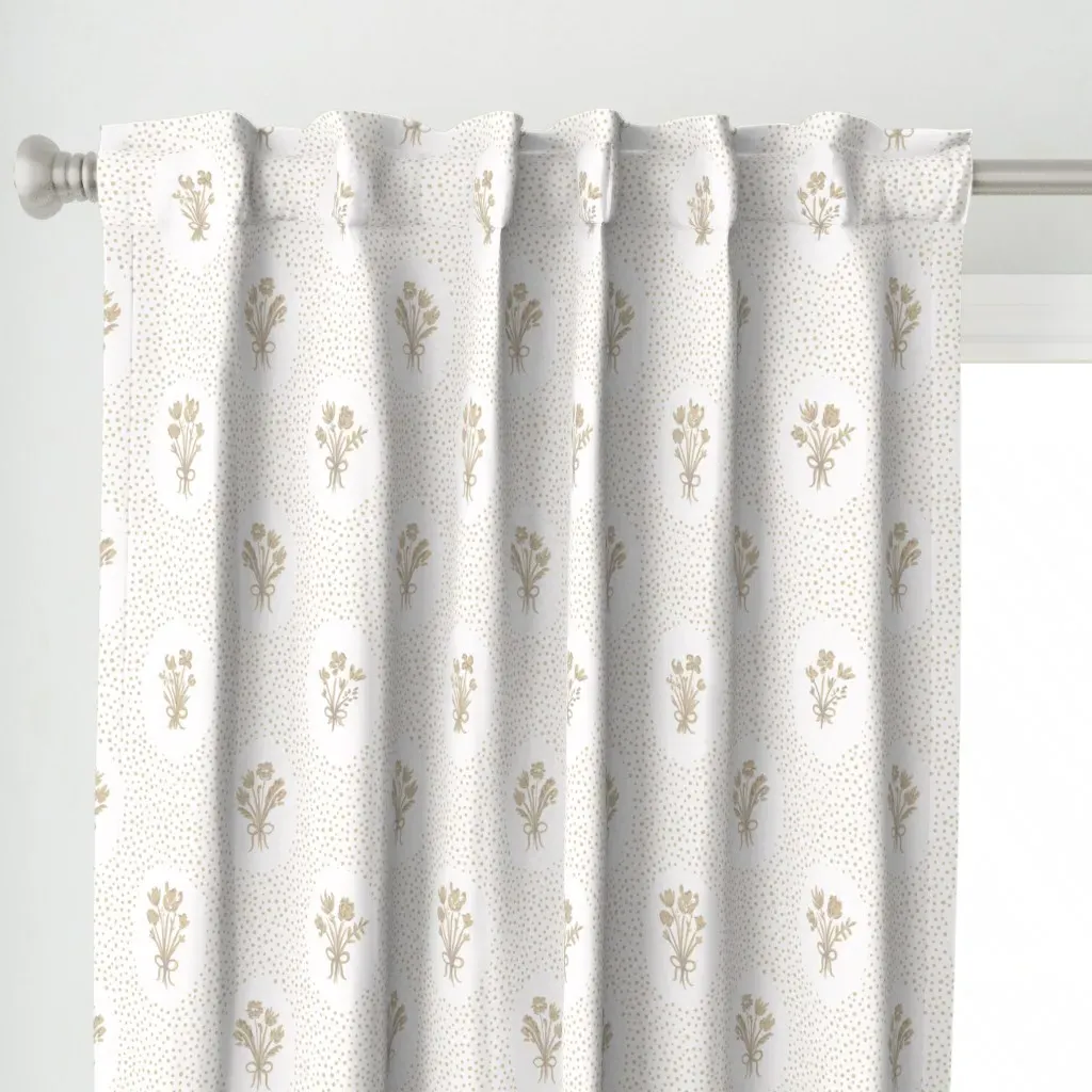 Bunches And Bows Curtain Panel - Beige alternate view