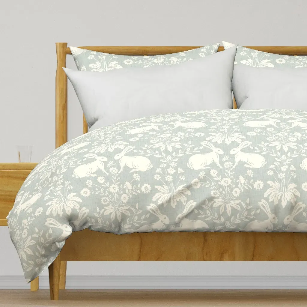 Bunny Botanica Large Duvet Cover - Off-White product