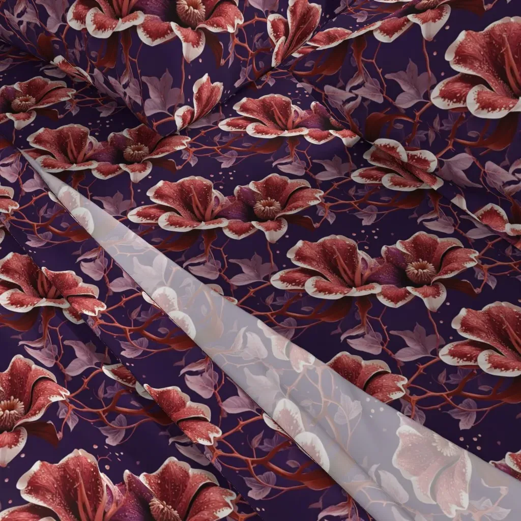 Burgundy Rose Moody Romance Cal King Sheet Set - Burgundy alternate view