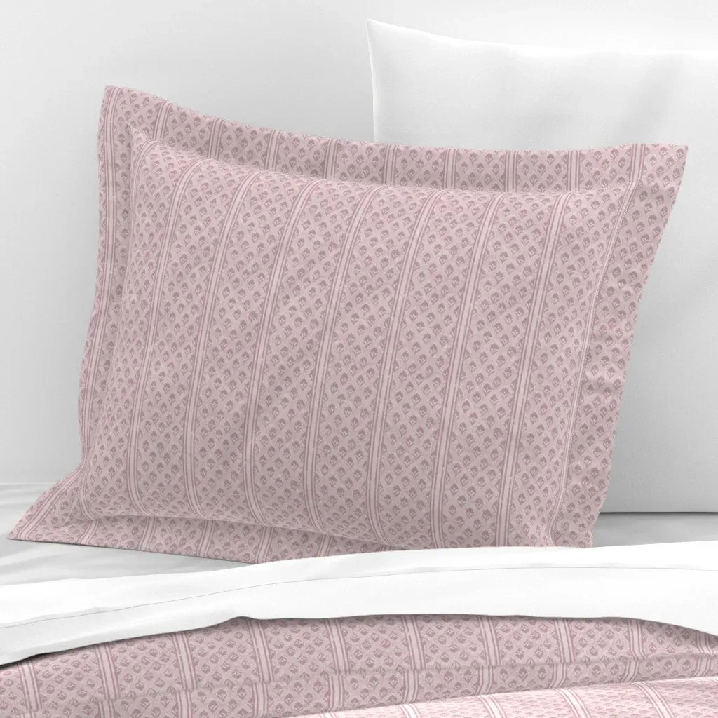 Buttercup Road Standard Flanged Cushion Cover - Dusty Rose, Cotton Sateen product