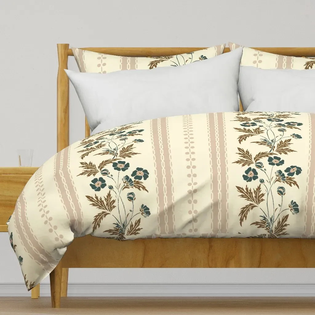 Buttercup Stripe XL Duvet Cover - Teal product