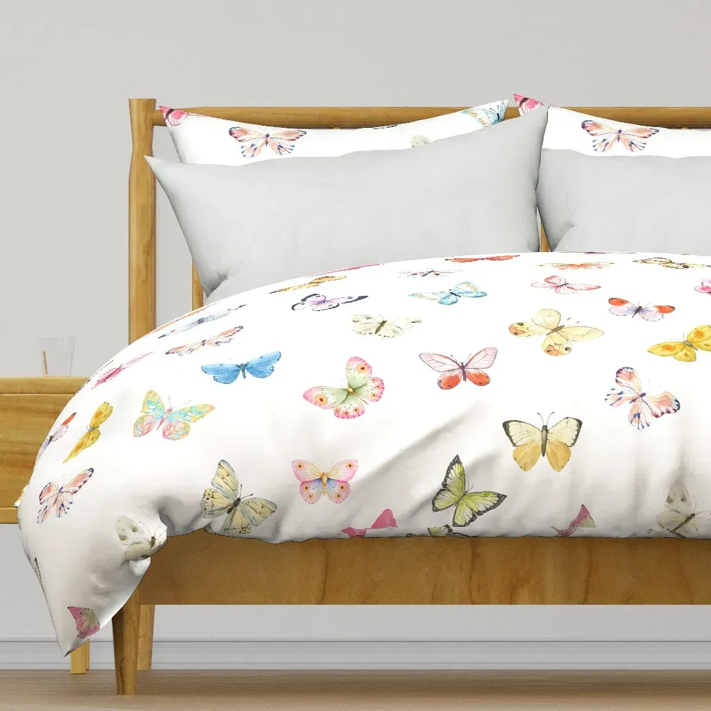 Butterflies Duvet Cover - Pastel Pink product