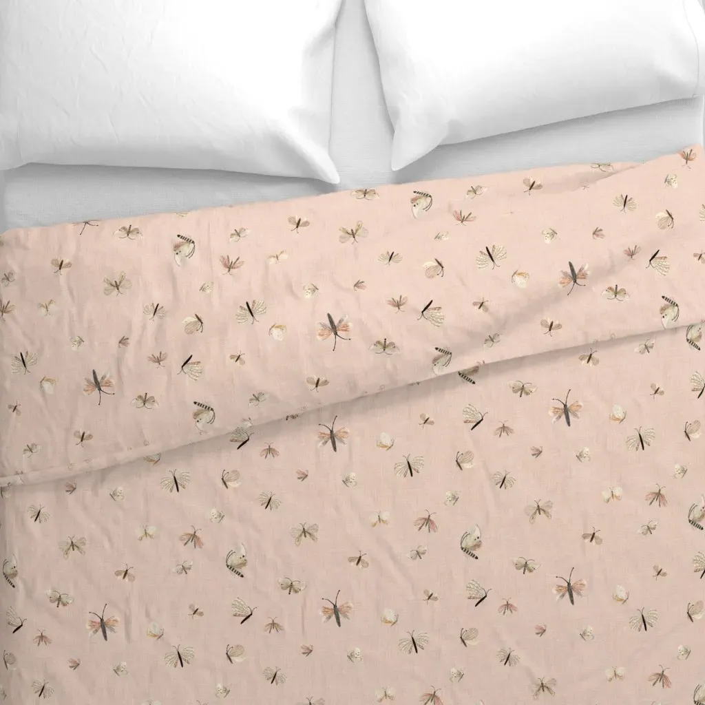 Butterflies Soft Duvet Cover - Brown alternate view