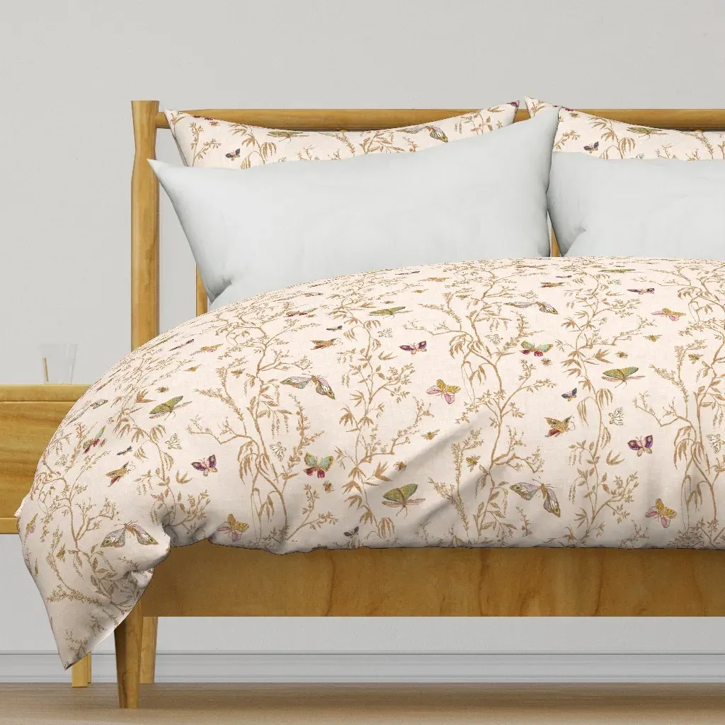Butterfly Chinoiserie Duvet Cover - Gold product