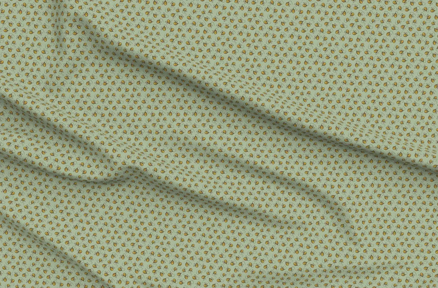 Buzzy Bees Classic Pooh Nursery Coordinate Fabric - Yellow, Pique product