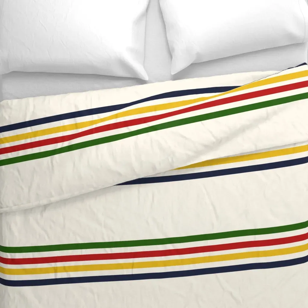 By The Bay Duvet Cover - Green alternate view