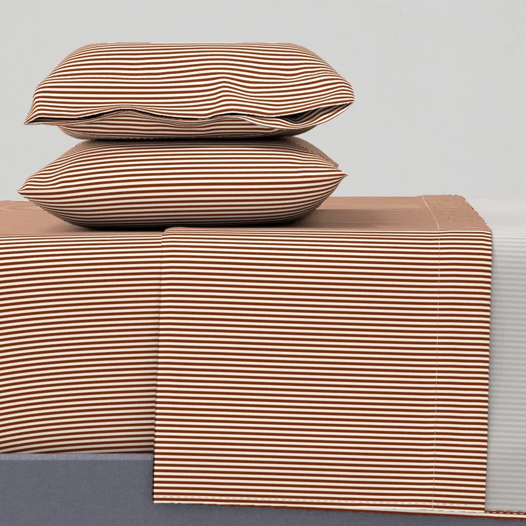 Cabana Stripe Candy Stripe Twin Sheet Set - Brown product