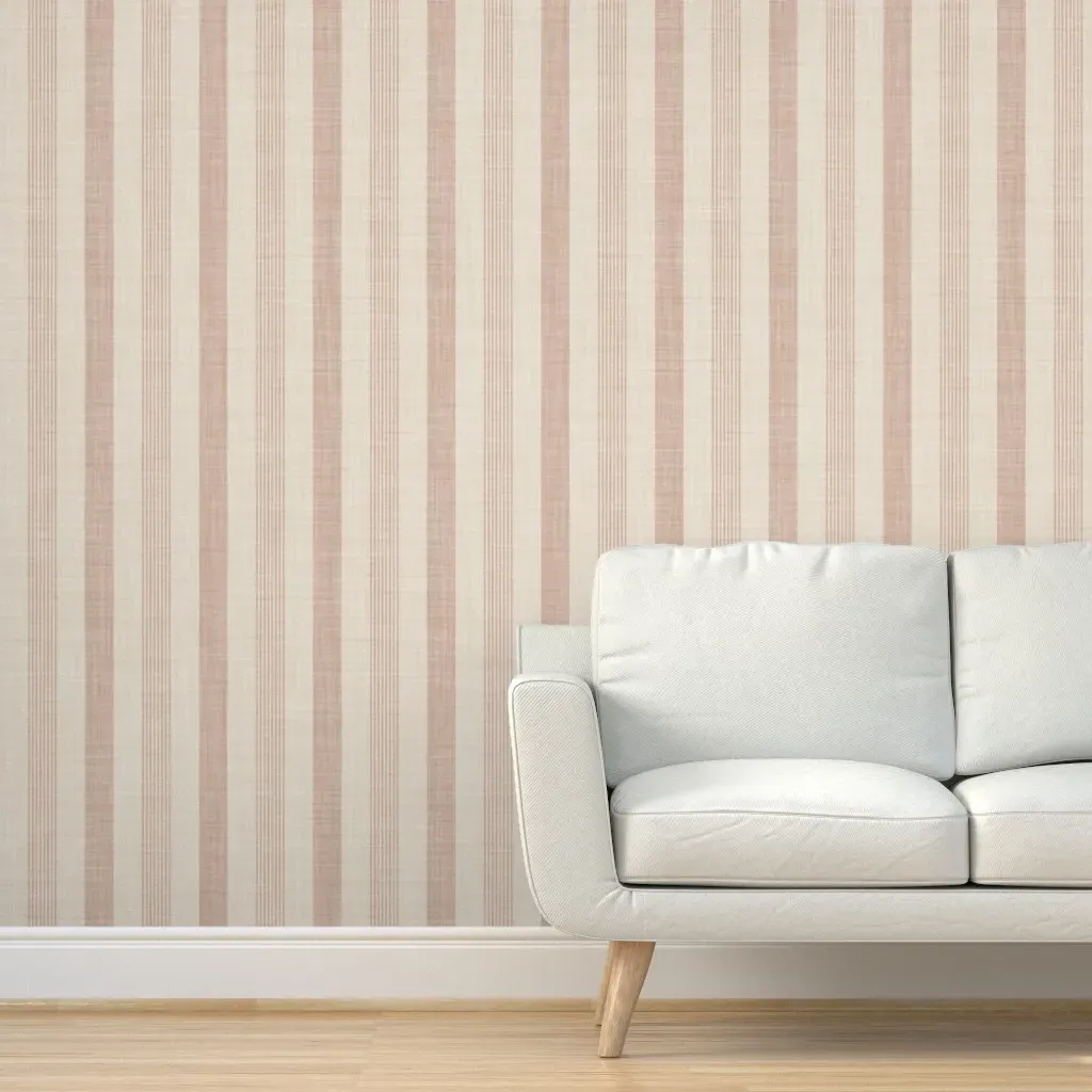 Cabana Stripe Peel and Stick Wallpaper - Beige product