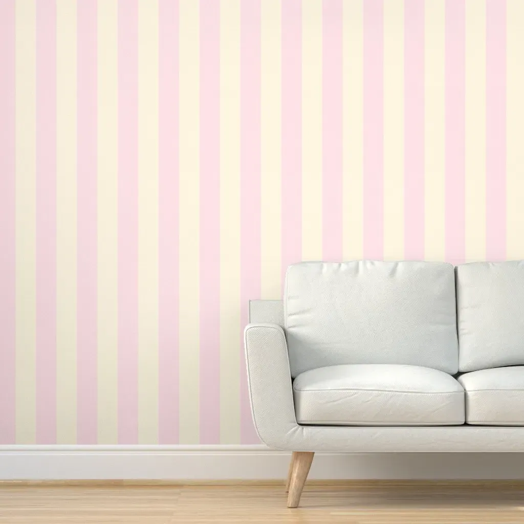 Cabana Stripe Peel and Stick Wallpaper - Light Pink product