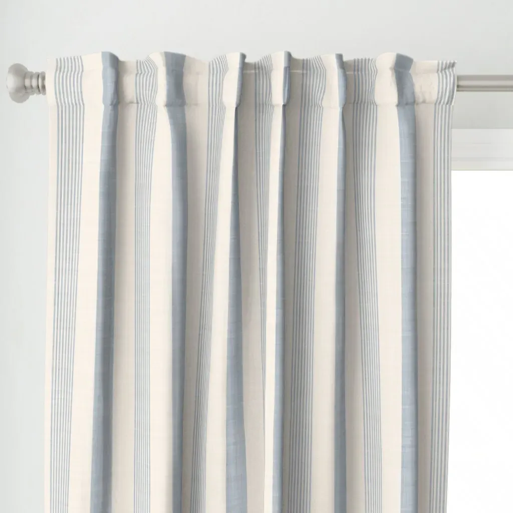Cabana Stripe Storm Curtain Panel - Blue alternate view