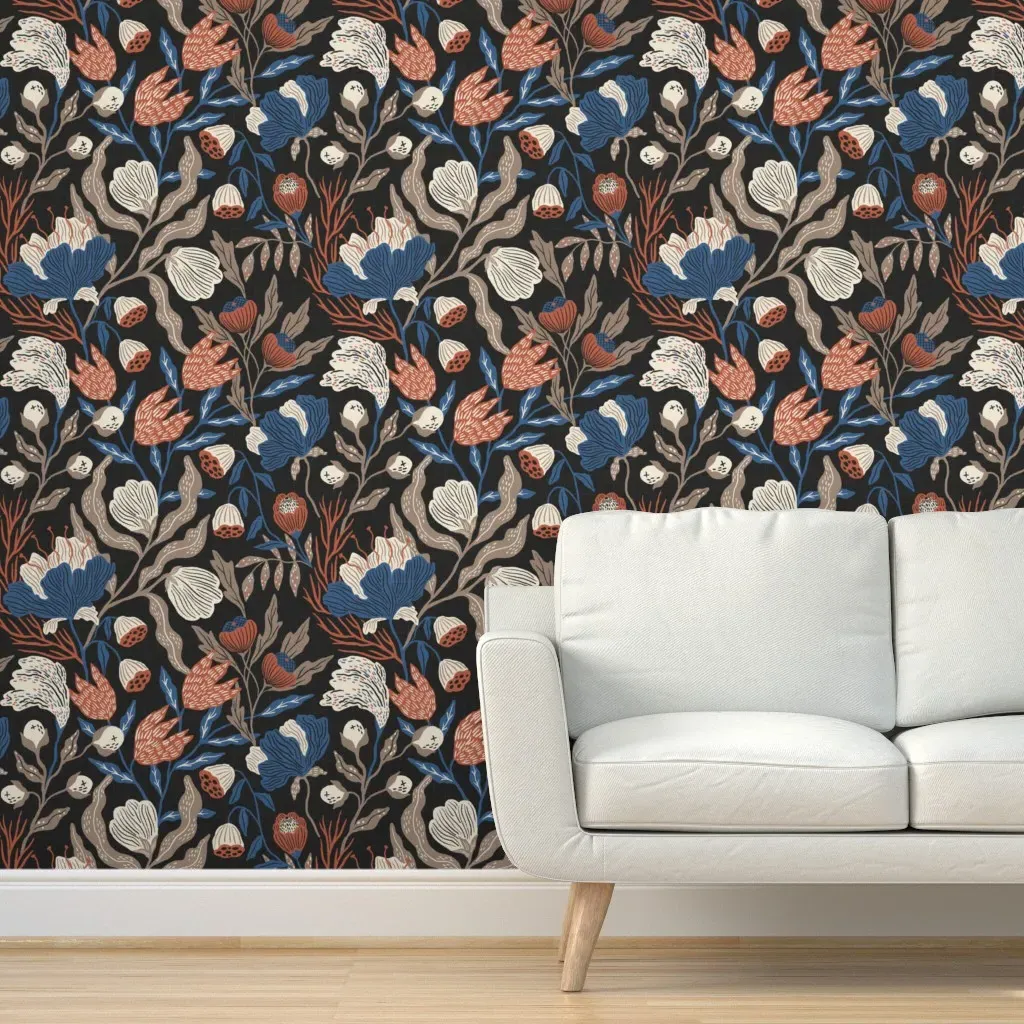 Calanthia East Fork Peel and Stick Wallpaper - Blue product