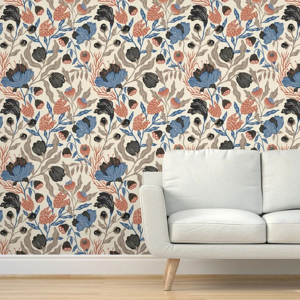 Calanthia East Fork Peel and Stick Wallpaper - Blue product