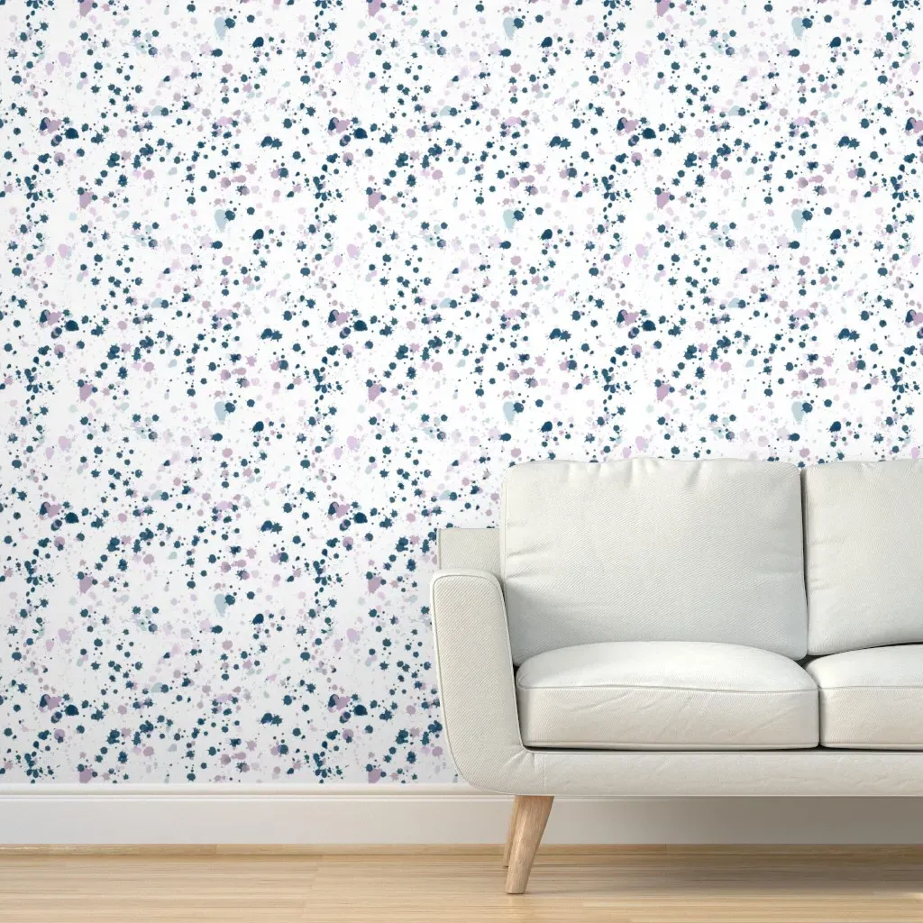 Calder Splat Version 2 Peel and Stick Wallpaper - Dark Teal product