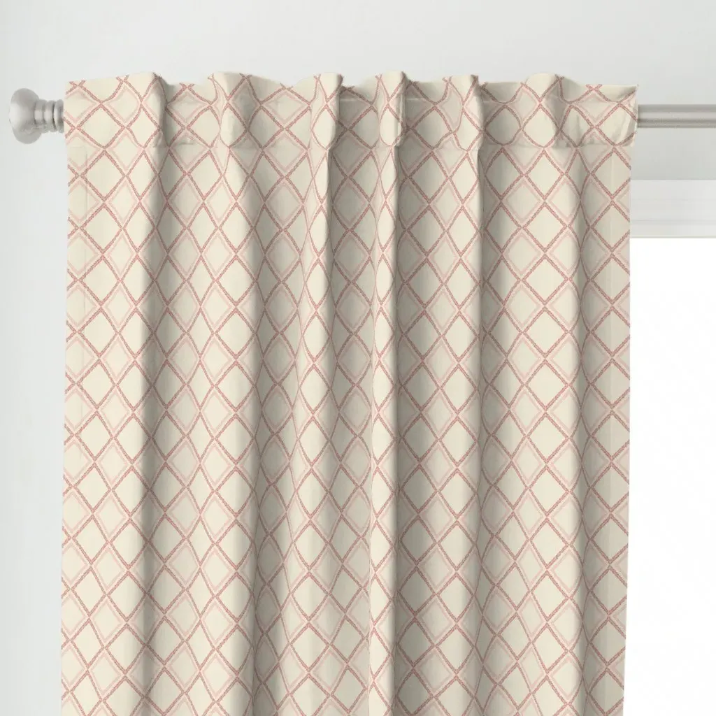 Calm In Pink Berry Curtain Panel - Dusty Rose alternate view