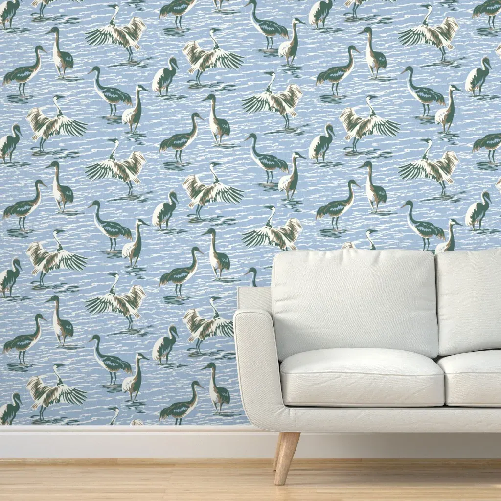 Calm Waters Peel and Stick Wallpaper - Blue product