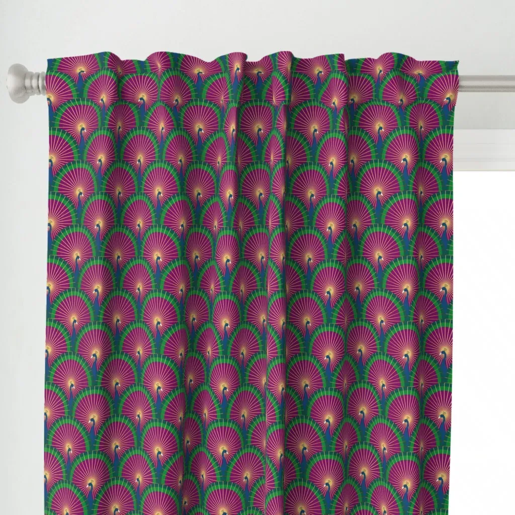 Calypso Curtain Panel - Purple alternate view