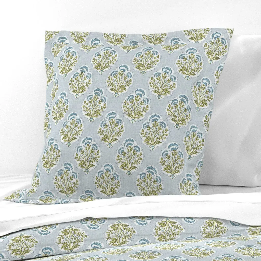 Campbell Bloom Euro Pillow Sham - Blue product