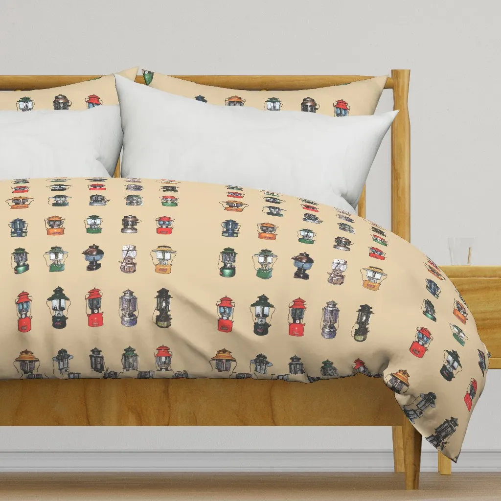 Camping Lanterns Duvet Cover - Beige product